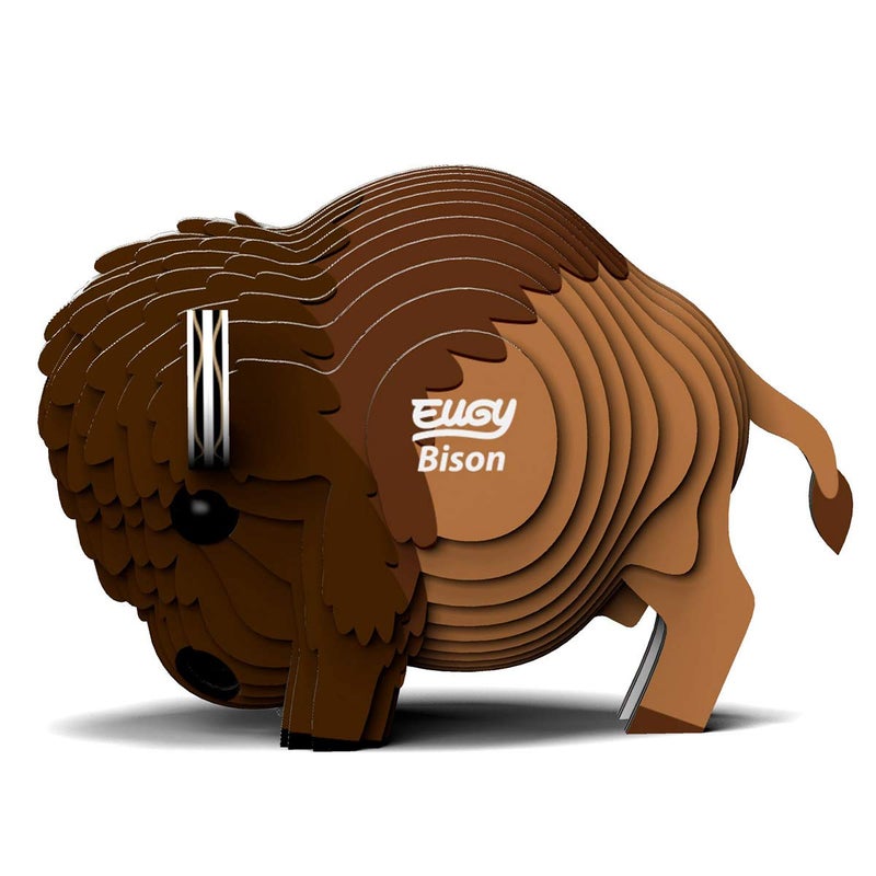 Eugy Bison 3D Puzzle  24 Piece Eco-Friendly Educational Toy Puzzles for Boys  Girls & Kids Ages 6+ - Image 3